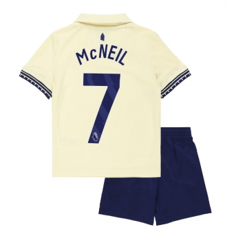 Billige Fotballdrakt Everton Dwight McNeil #7 Replika Bortedraktsett Barn 2025-26 Kortermet (med bukser)